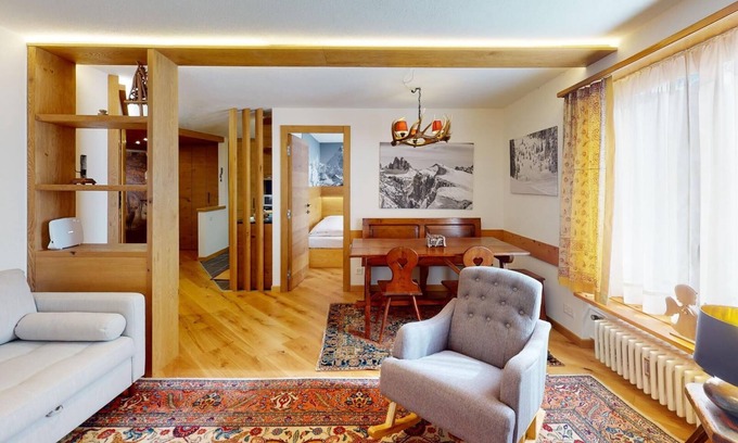Celerina-Schlarigna Apartment | Sunny Celerina Flat with Spa & Family-Friendly Amenities