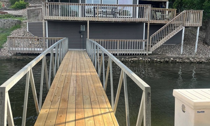 Sunrise Beach House | Prime Location: Remodeled Lake Home with Pool & Pet Friendly