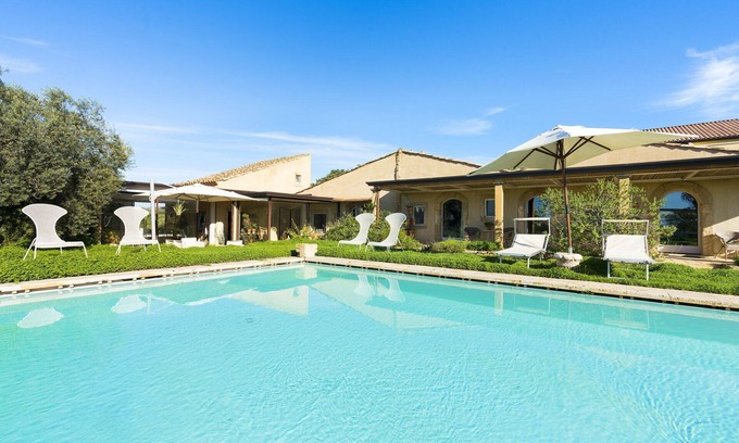 Caltagirone Villa | Idyllic Farmhouse Retreat with Private Pool in Nature
