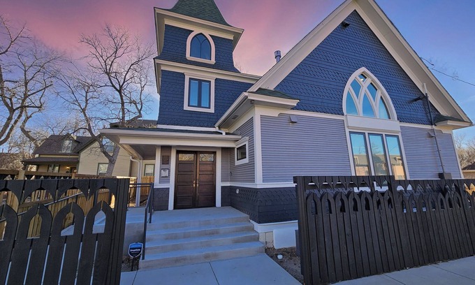 Central Colorado Springs House | Unique Historical Church Suites with Gourmet Kitchen & Spa