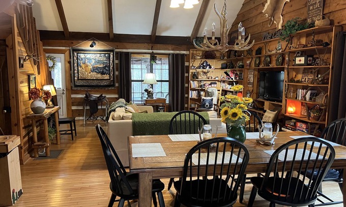 Blue Ridge Cabin | Inviting North Georgia Mountain Retreat with Ocean View & Spa