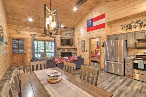 Ellijay House | Relaxing Coosawattee River Resort Cabin with Hot Tub