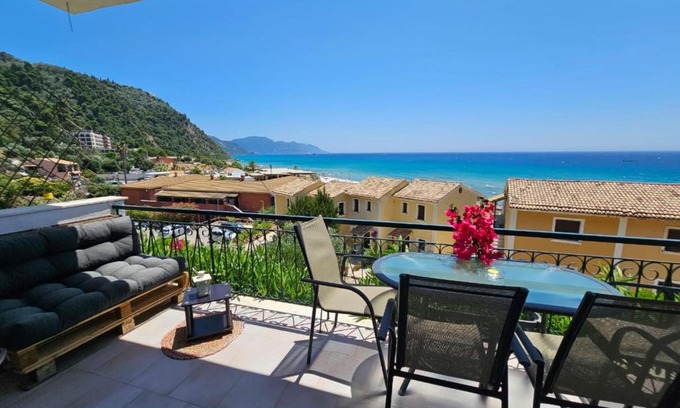 Glyfada Apartment | Oceanfront Bliss at Corfu Glyfada Menigos Resort