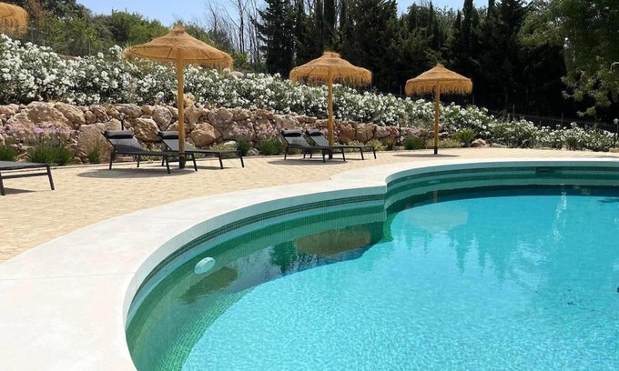 Colmenar Apartment | Enchanting Cortijo Rancho Verde with Pool & Ocean Views