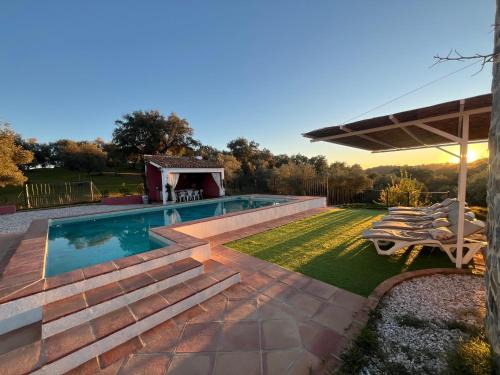 Cazalla De La Sierra House | Idyllic Cortijo Rural Flor de Cazalla with Ocean Views