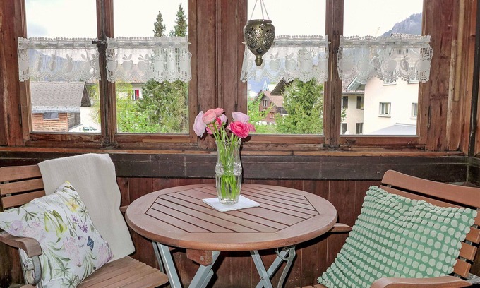 Meiringen Apartment | Cozy Apartment for Two with WIFI, Patio & Scenic Views