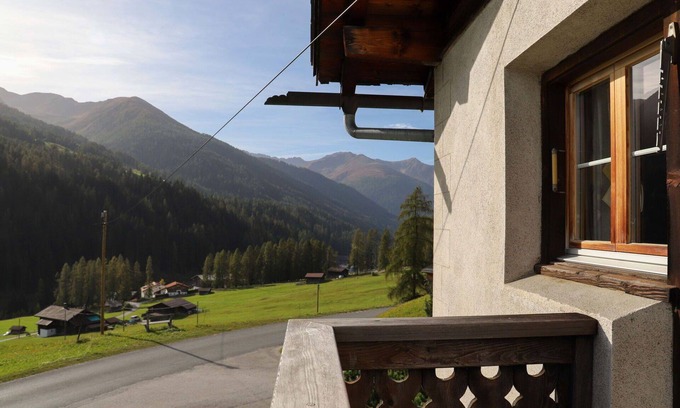 Frauenkirch Apartment | Comfortable Apartment for 3 with Terrace & Panoramic Views