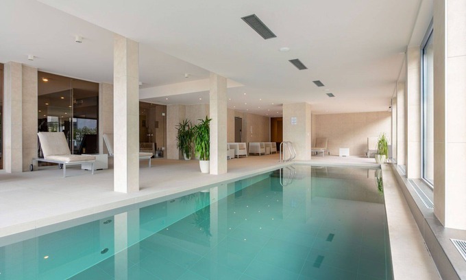 Montreux Apartment | Inviting Apartment with Pool, Hot Tub & Panoramic Views