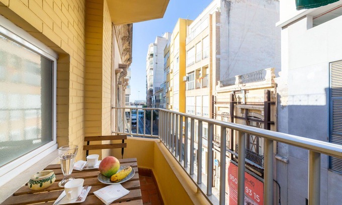 El Toyo Apartment | Inviting Oceanfront Apartment with Balcony and A/C