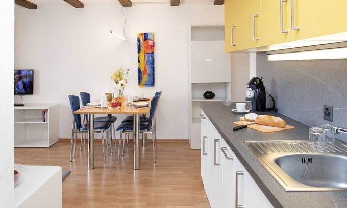 Falera Apartment | Cosy apartment for 4 people with pool, WIFI, TV, patio and panoramic view
