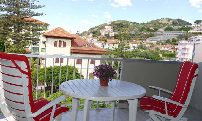 Riva Ligure Apartment | Cozy Apartment for 4 with Ocean View and Balcony Access