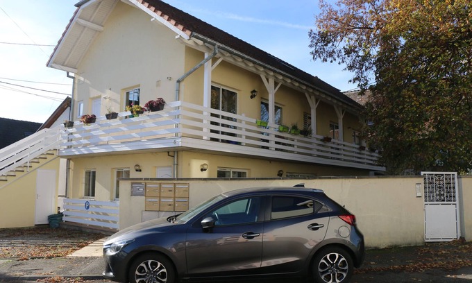 Horbourg-Wihr Apartment | Inviting Apartment with Balcony and Garden View Awaits