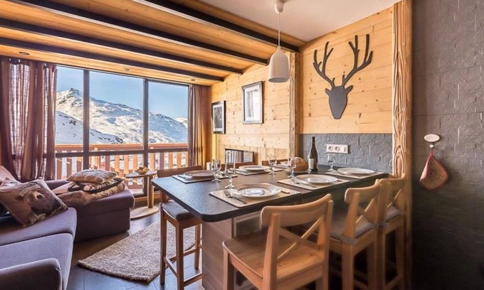 Val-Thorens Apartment | Inviting Duplex Retreat Steps from Ski Slopes & Family Friendly
