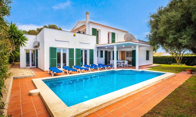 Binibeca Villa | Inviting Villa with Private Pool Steps from the Beach