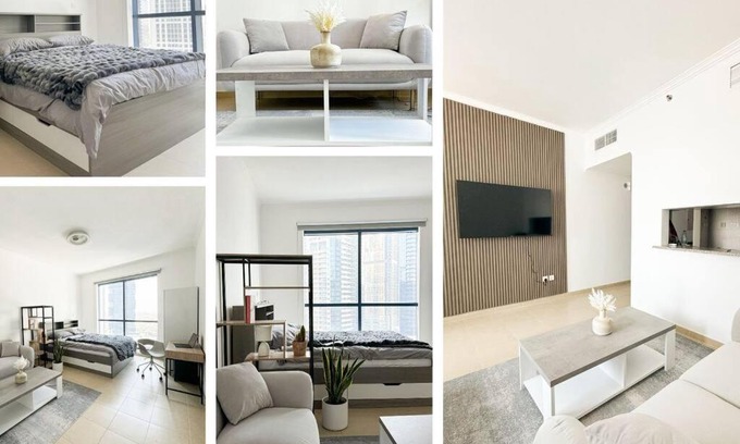 Jumeirah Lake Towers Apartment | Cosy Modern Studio with Lake View and Rooftop Pool in JLT Dubai