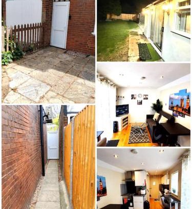 Luton Apartment | Delightful Serene Garden 1 Bedroom Apartment for Families