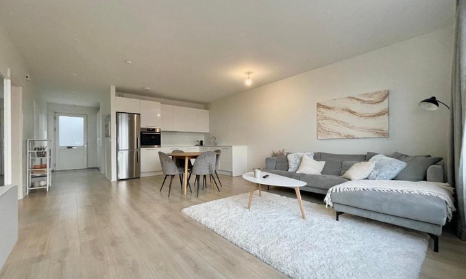Njardvik Apartment | Charming Retreat with Scenic Views and Pet-Friendly Perks
