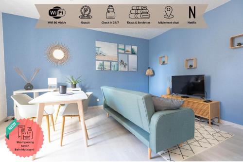 Montlucon Apartment | Cozy T2 Renovated Near Downtown with Fiber & Netflix