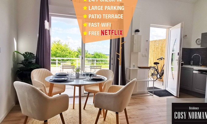 Bois-Jerome-Saint-Ouen Apartment | Serene CosyNormandy: Family-Friendly with Bikes & Breakfast