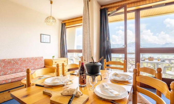 La Toussuire Apartment | Relaxing Lake View Getaway at Cote Louve by Interhome