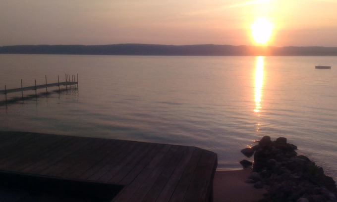 Boyne City Cottage | Pet-Friendly Cottage on Lake Charlevoix with Ocean Views