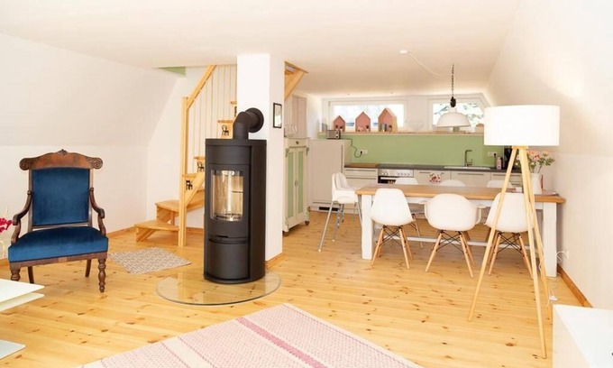 Lohmen House | Inviting Cottage by the Lake with Cozy Fireplace