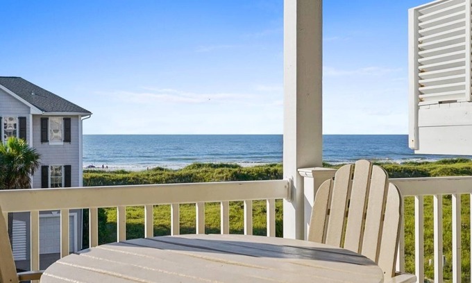 Ocean Isle Beach Condo | Beach Haven: Ocean View Retreat with Pool & Pet Friendly!