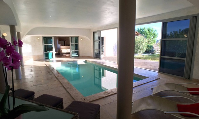 Saint-Nazaire House | Welcoming Country Cottage in St Nazaire with Pool & Spa