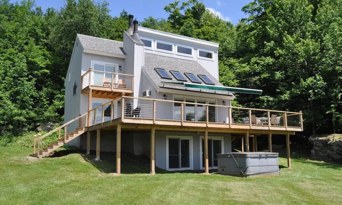 Margaretville House | Inviting Country Home with Private Pond & Mountain Views