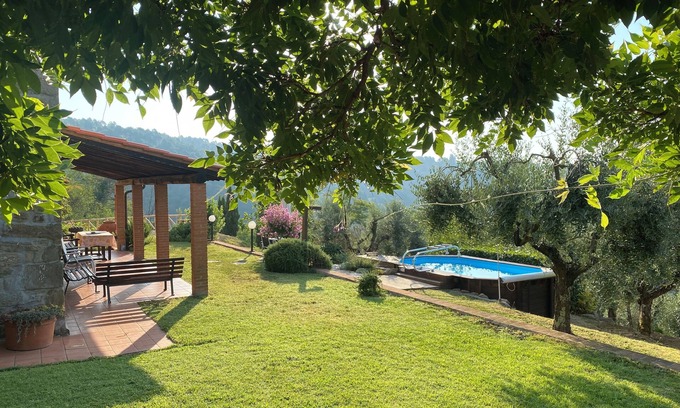 Marliana House | Idyllic Country House with Pool and Panoramic Garden Views