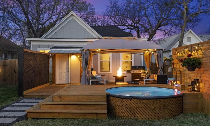 Waco House | Cozy Cowboy Pool Retreat Near Silos & Cameron Park
