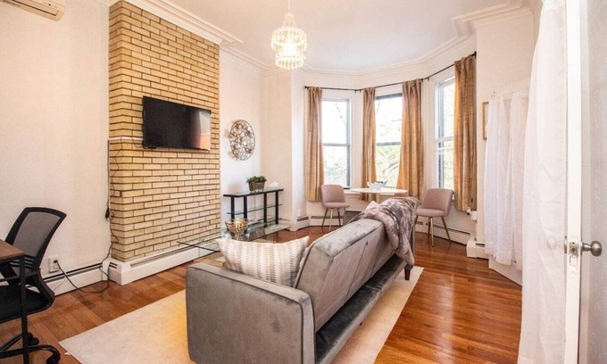 Central Village Apartment | Charming 1Bed, 1Bath Retreat in Brookline near MBTA
