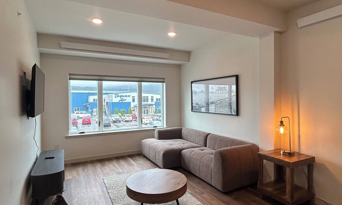 Ketchikan Apartment | Cozy 1BR/1BA near Airport & Ferry - Water View Included #205