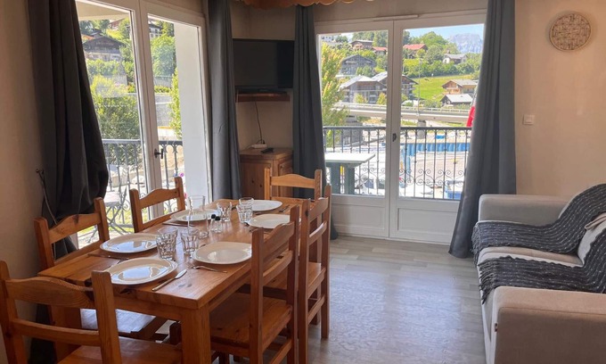 Saint-Gervais-les-Bains Apartment | Cozy 1-Bedroom Apartment in Saint-Gervais-les-Bains for 6