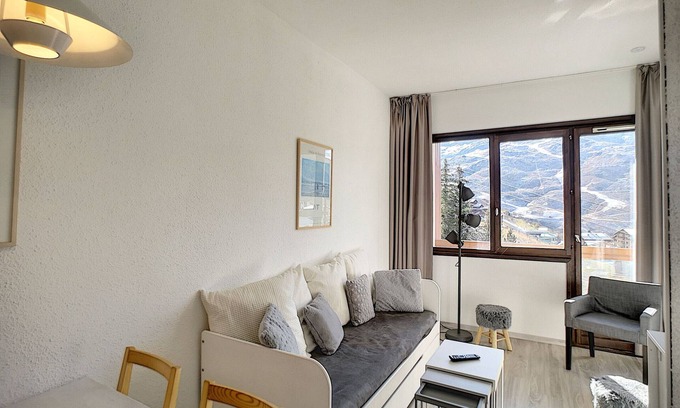 Reberty Apartment | Cozy Apartment Les Menuires for Families with Kitchen Access