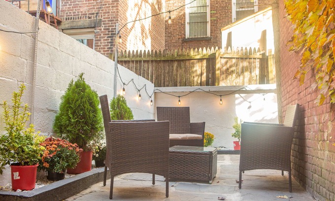 Hoboken Apartment | Inviting 2 Bedroom Apartment with Private Patio & Kitchen