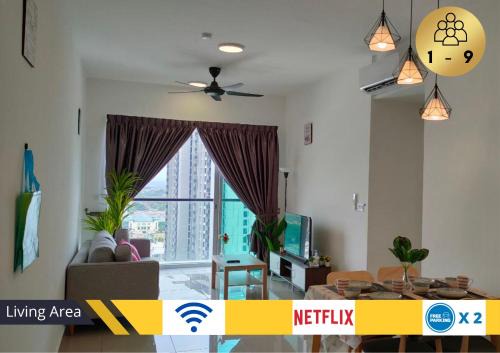 Shah Alam Apartment | Cozy 3R2B Homestay with Pool & Hot Tub - Rated 9/10
