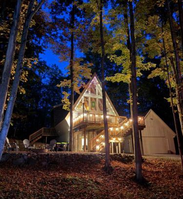 Bellaire House | Cozy A-frame Cabin At Schuss Mt Ski, Golf