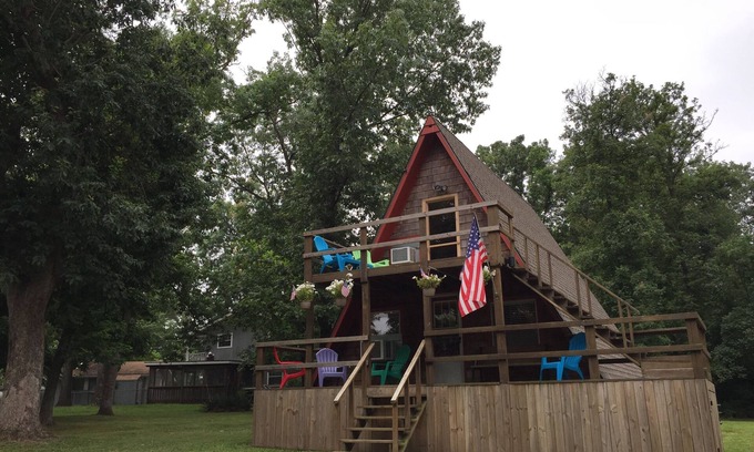 Cleora Cabin | Perfect A-Frame Retreat with Pool and Lake Views