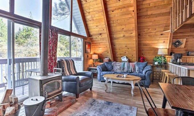 Arrowbear Lake Cabin | Inviting A-Frame Retreat with Hot Tub by Arrowbear Lake