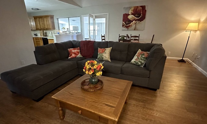Denton House | Inviting Denton Getaway with Spa and Family Amenities
