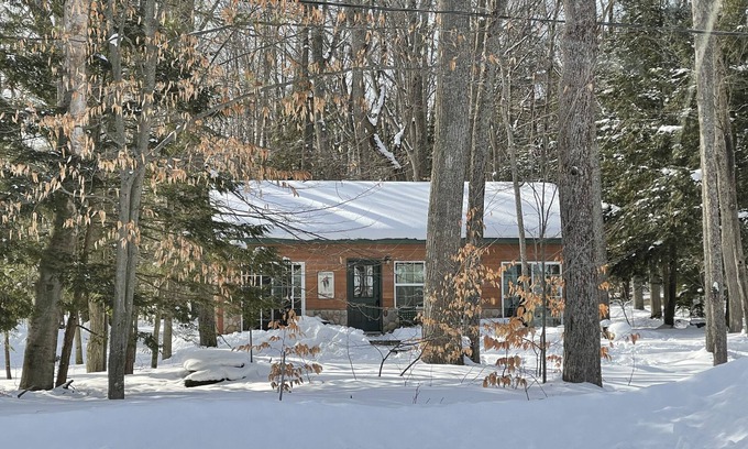 Gaylord House | Waterfront Cabin Retreat with Pool and Stunning Views