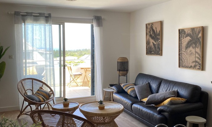 La Saline Les Bains Apartment | Beachfront Apartment at La Saline les Bains - 10/10 Rated