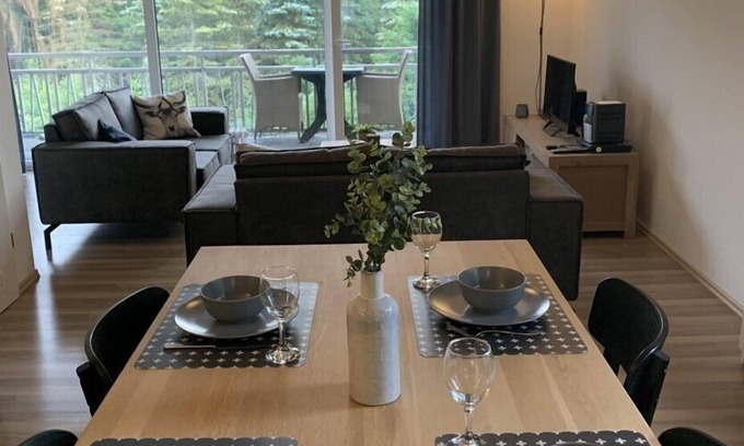Glindfeld Apartment | Inviting Apartment with Balcony by the Rothaargebirge Forest
