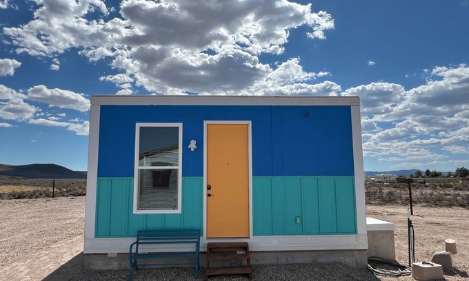 Beryl Junction House | Cozy Beach House tiny home in tranquil Beryl Utah with AC, WiFi, fitness room.
