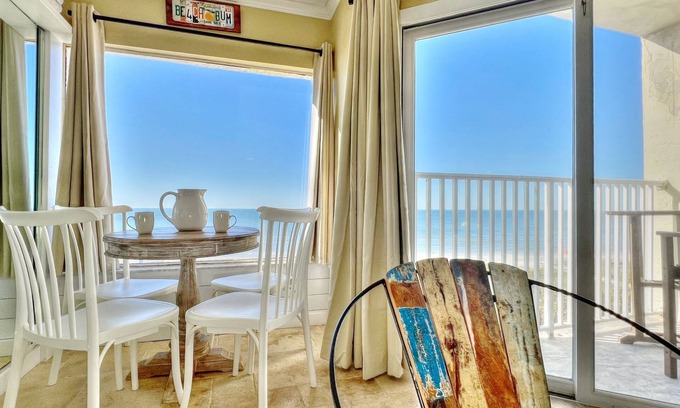 Belleair Beach Condo | Beachfront Escape with Pool, Spa & Ocean Views Await You