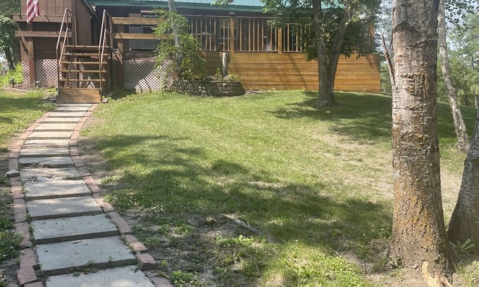 Bottineau Cabin | Inviting Cabin with Lake View & Family-Friendly Amenities