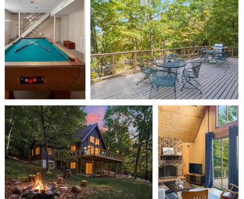 Berkeley Springs House | Relaxing Chalet Cabin with Hot Tub & Private Lake Access