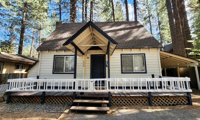 Sierra Tract House | Charming Tahoe Cabin Steps from Heavenly Ski Resort