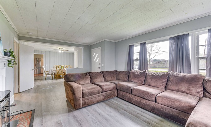 Charlotte House | Charming Charlotte Retreat with Fire Pit & Family Amenities